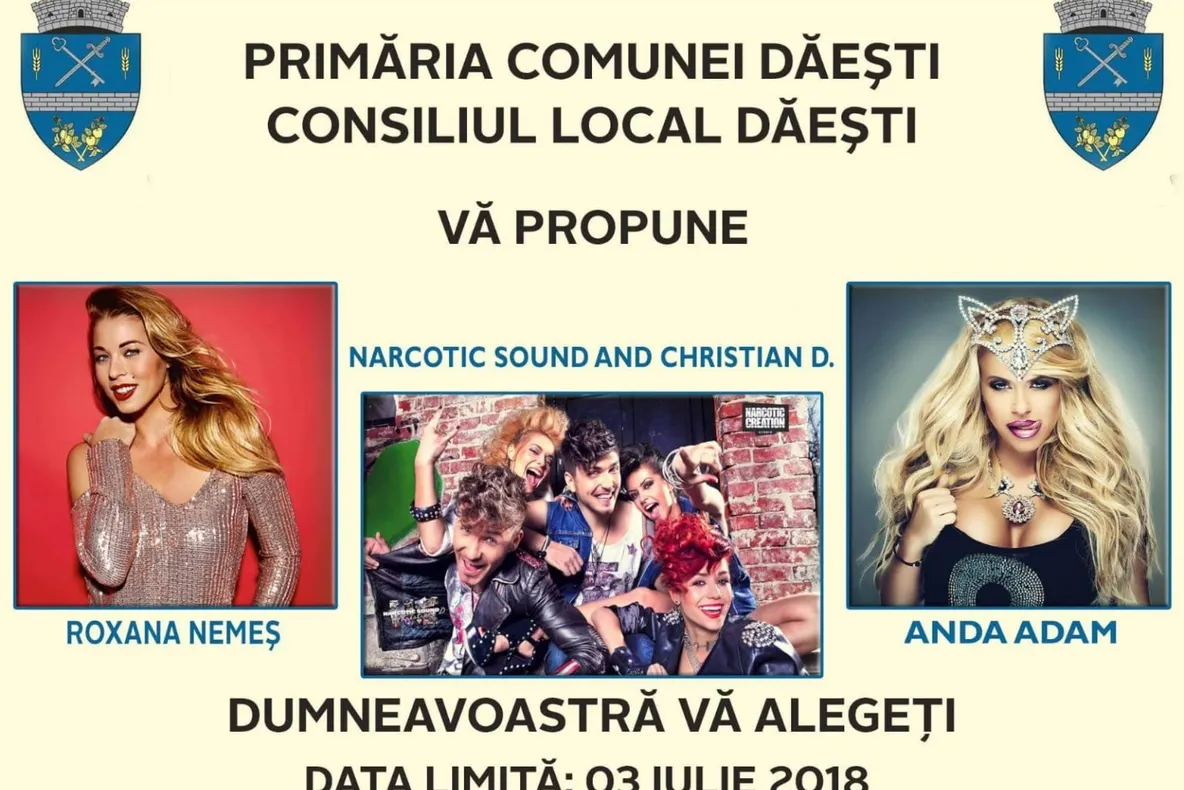 In comuna Daesti...se voteaza, pana pe 3 iulie !