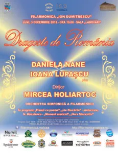 Concert festiv la Filarmonica Ion Dumitrescu !
