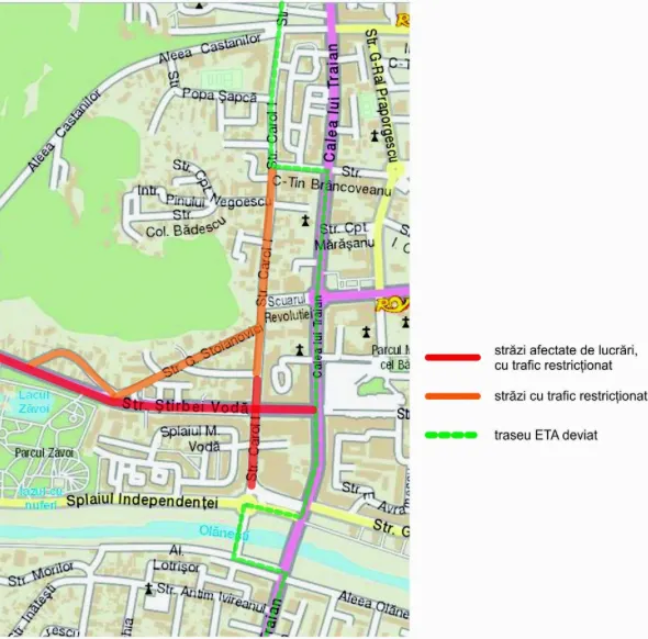 Traseele autobuzelor și microbuzelor SC ETA SA sunt deviate, începând de astăzi