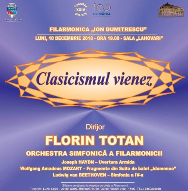 “Clasicismul vienez”, pentru  râmniceni