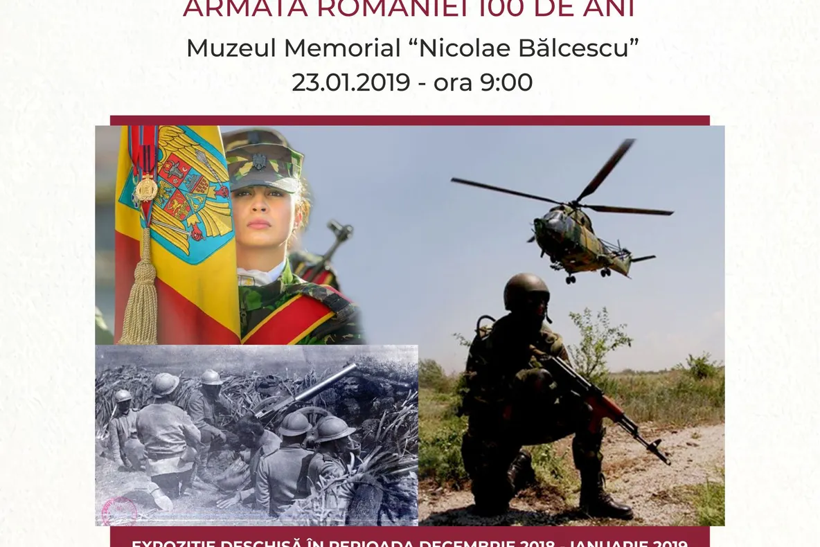 Expoziția „ Drapele și Uniforme Militare –Armata României 100 de Ani ”