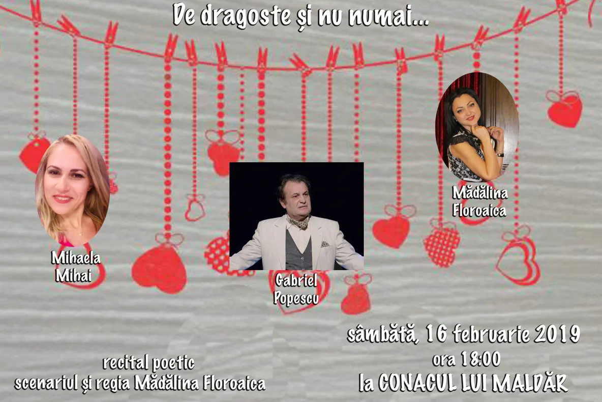 Recital de poezie la Conac, susținut de actori ai Teatrului Ariel