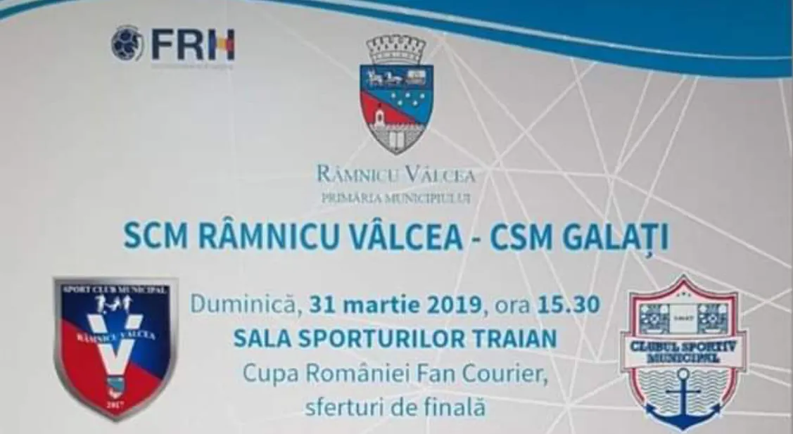 SCM Râmnicu Vâlcea- Dunărea Brăila 26 - 25