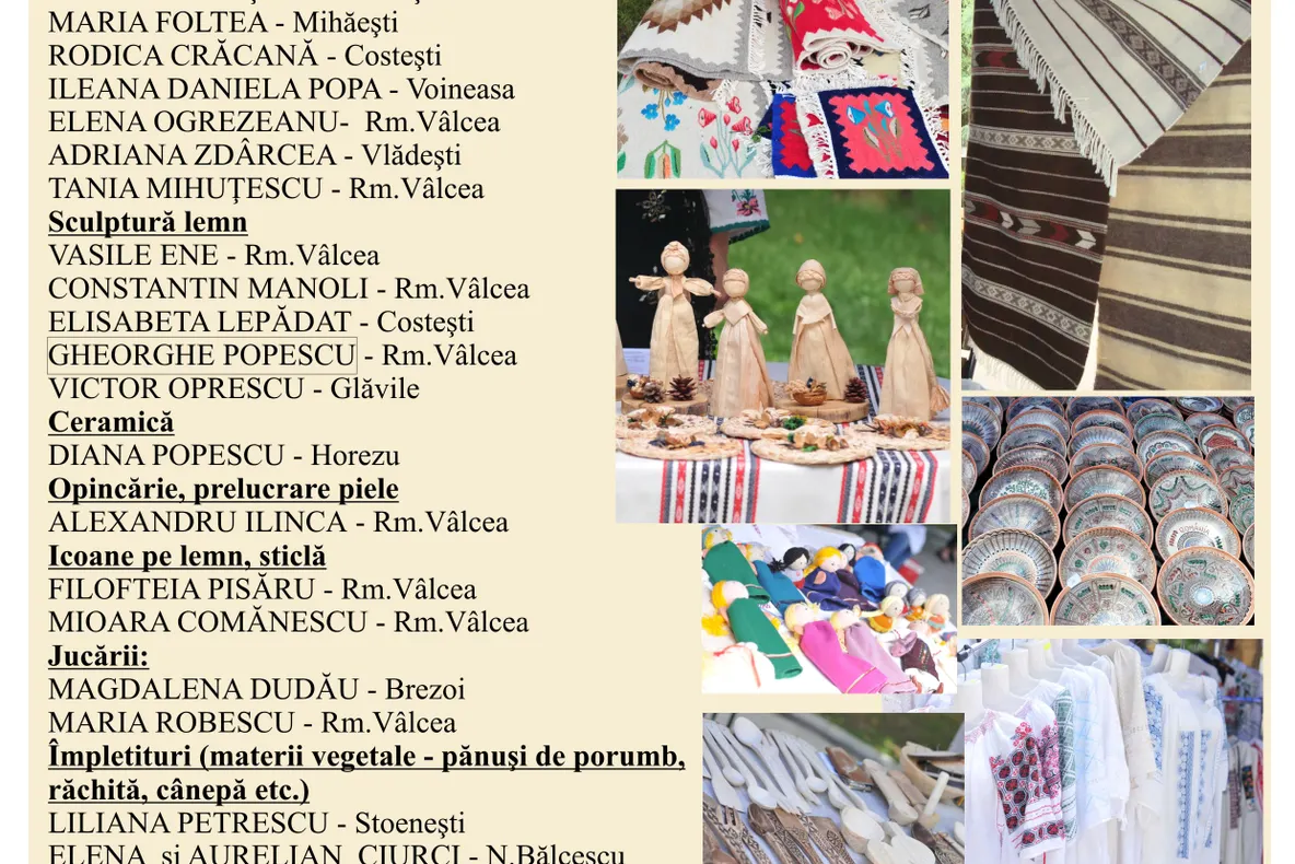Târgul Meşterilor Populari Vâlceni şi Târgul de Carte