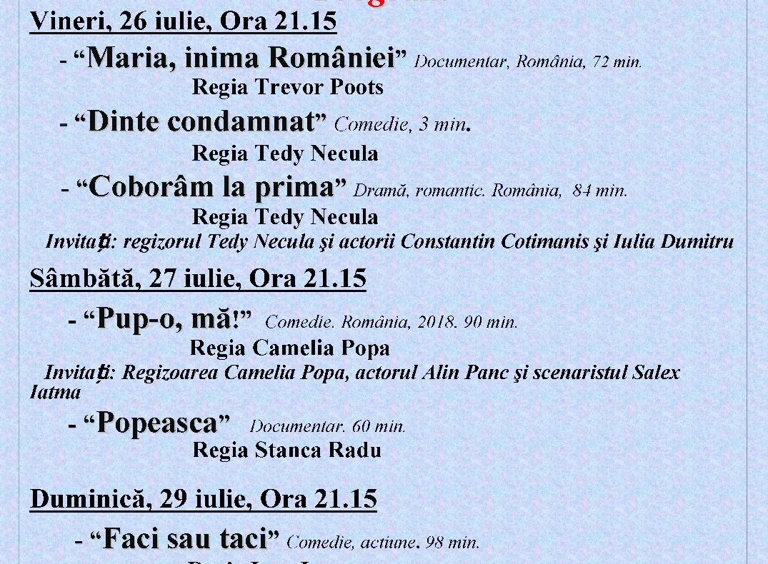 Festivalul de Film ”Cinevil” revine la Râmnicu Vâlcea