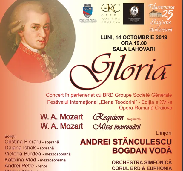 Concert înscris în Festivalul Internațional „Elena Teodorini”, la Râmnicu Vâlcea