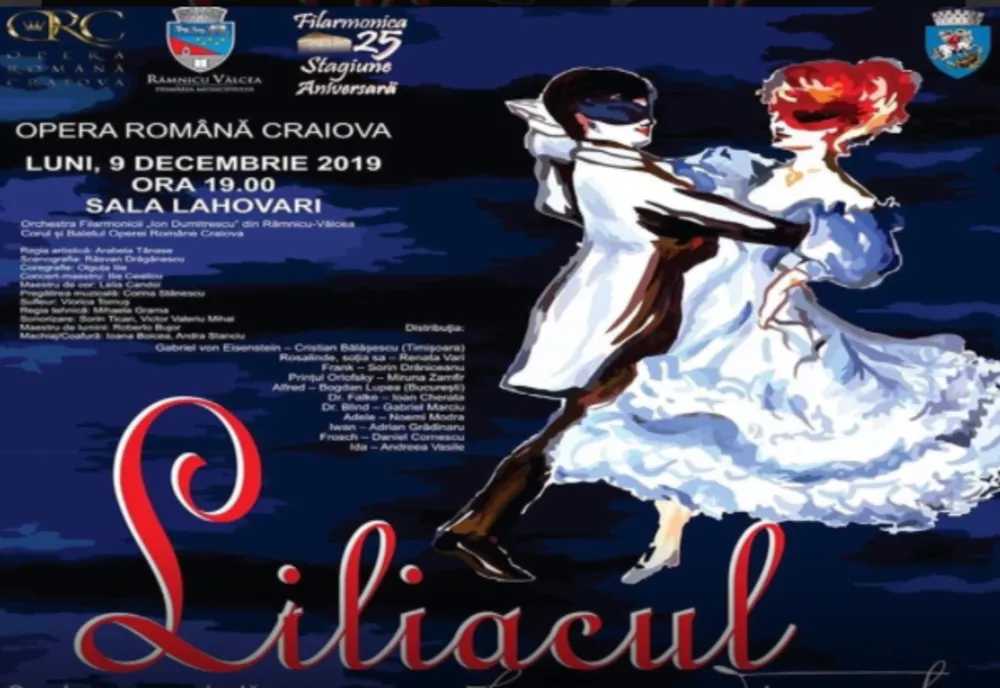 Liliacul, mâine seară pe scena filarmonicii vâlcene