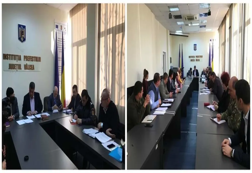 Ședință extraordinară la Prefectura Vâlcea