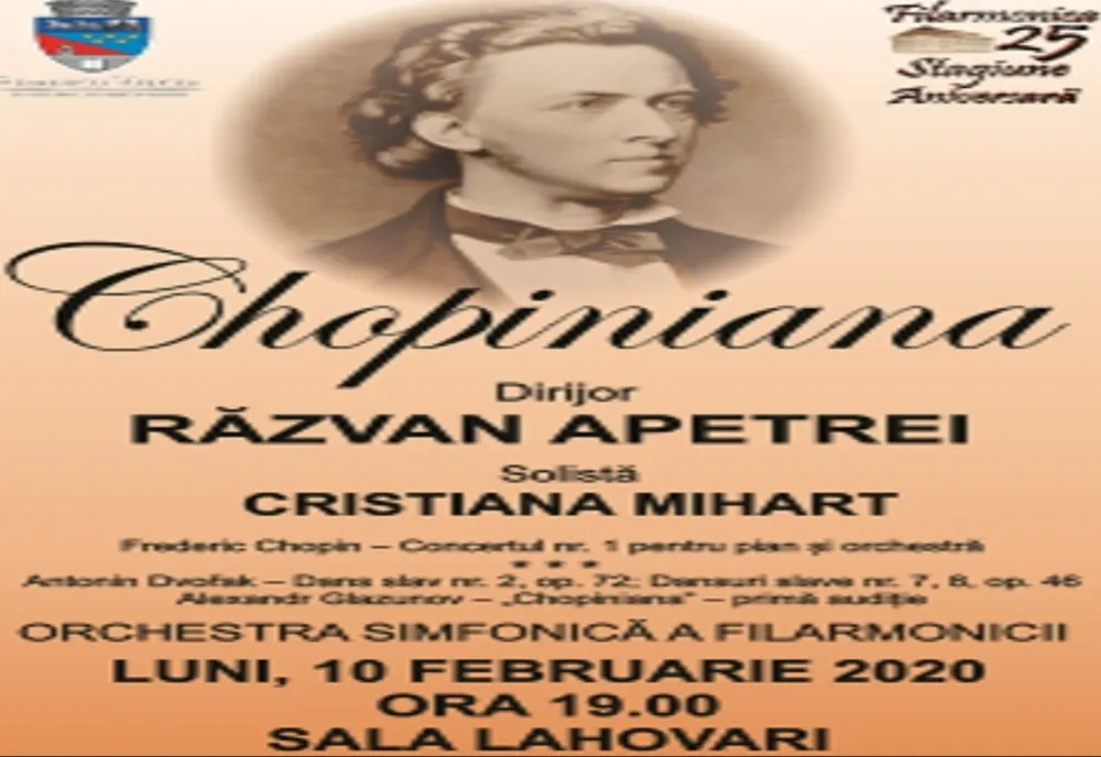Chopiniana, luni seară, la filarmonica din Râmnicu Vâlcea