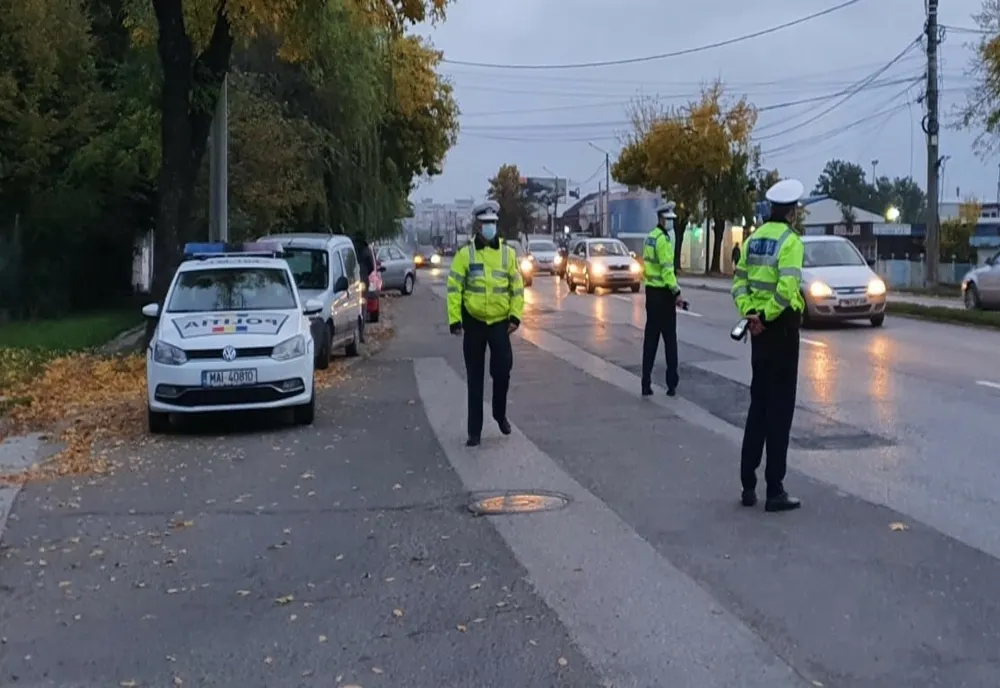 Incident rutier pe DN7, km 172, din Râmnicu Vâlcea