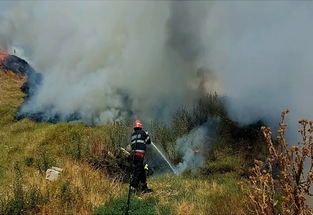 Incendiu puternic in Dragăsani