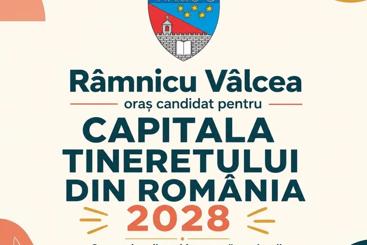 Râmnicu Vâlcea candidează la titlul de Capitala Tineretului din România 2028