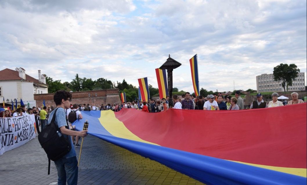 Flacara Unirii a fost adusă astazi la Ramnicu Valcea