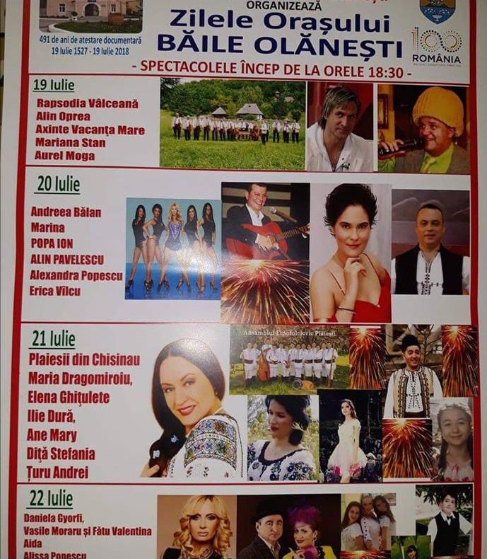 Zile de sărbătoare în stațiunea Băile Olănești