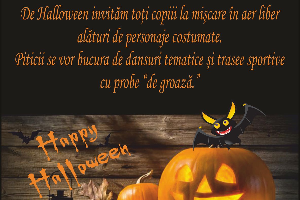 Sărbătoare pentru copii, sub semnul ”Micului Dovleac Înfricoşător”!