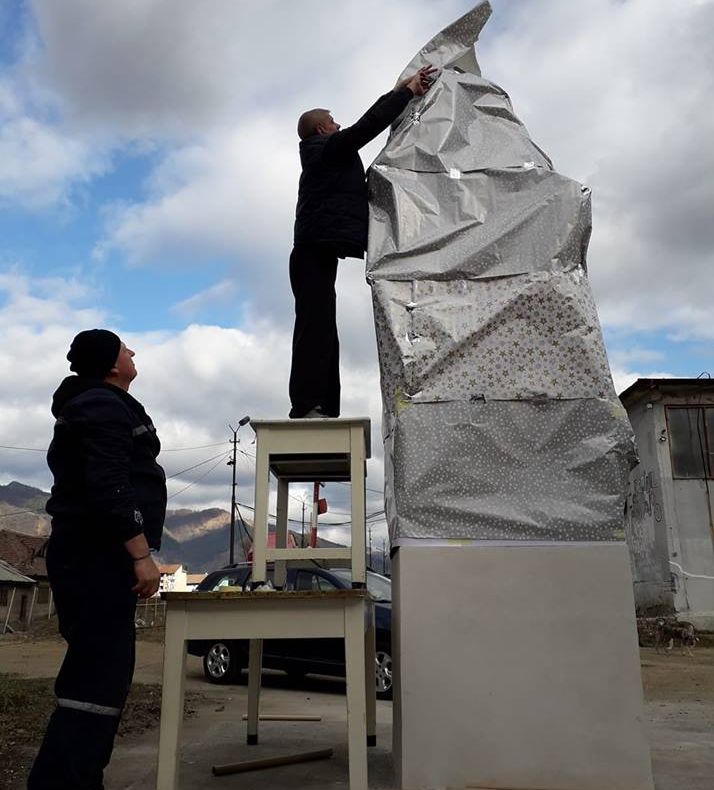 Antrenament pentru ceremonia militară de Ziua Naționala a României