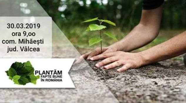 Cetățenii din Mihăești invitați să se alăture campaniei de împădurire