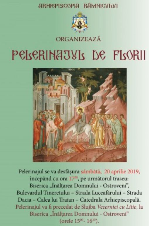 Pelerinaje de Florii în Râmnicu Vâlcea, Drăgășani și Horezu