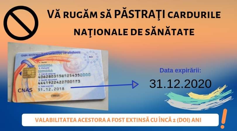 Păstrați cardurile naționale de sănătate
