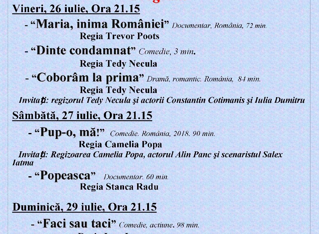 Festivalul de Film ”Cinevil” revine la Râmnicu Vâlcea