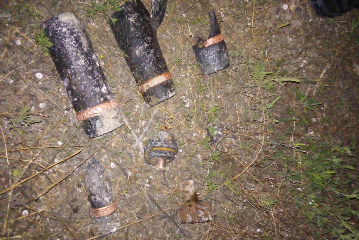 Munitie neexplodata la Perișani !