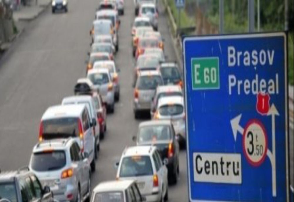 Trafic aglomerat astăzi pe DN1 București - Brașov