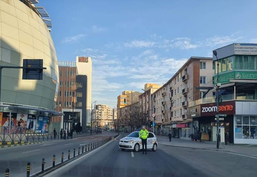 Străzi blocate în Râmnicu Vâlcea în această dimineață