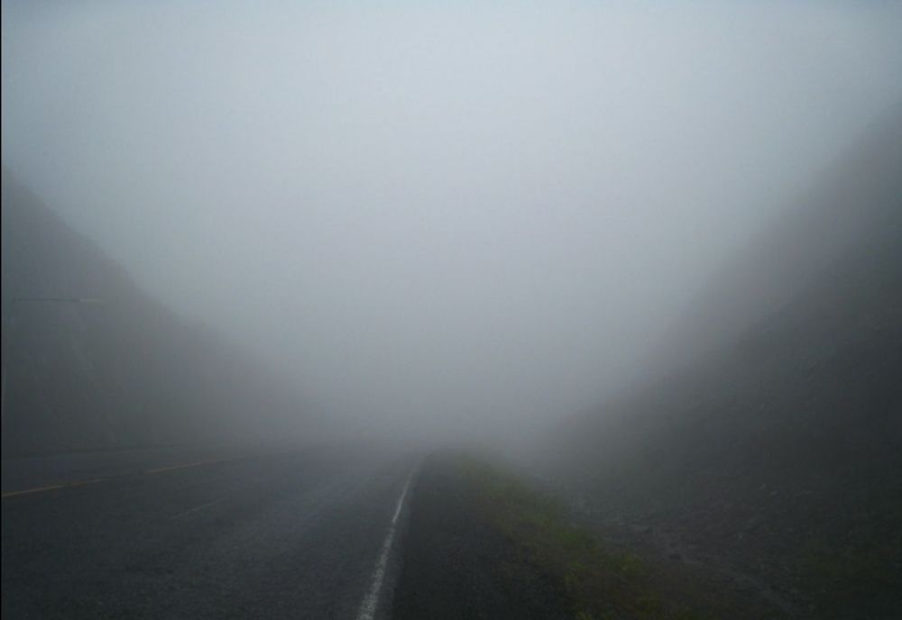 Ceață densă pe A1, Sibiu- Holdea