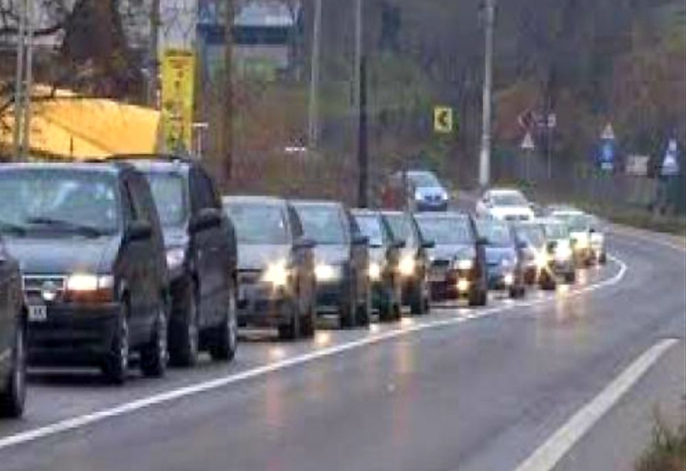 Se circulă în condiții de aglomerație pe DN7