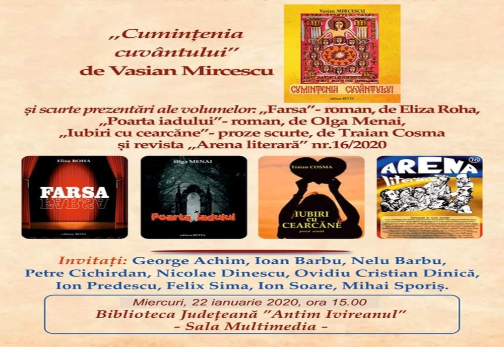 Cumințenia cuvântului, la biblioteca "Antim Ivireanul"