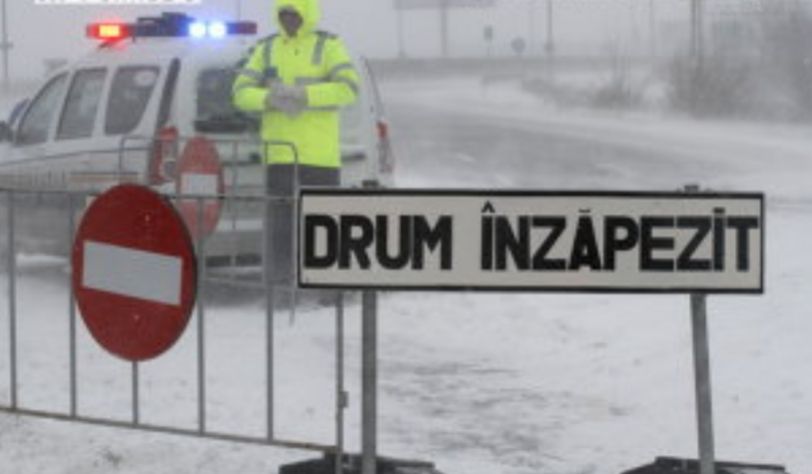 Restricții de circulație la această oră, din cauza vântului sau a zăpezii