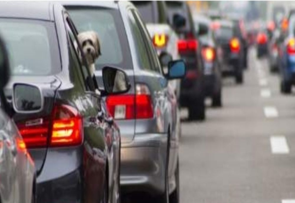 Trafic aglomerat pe sensul de intrare în Capitală al DN 1A București - Ploiești