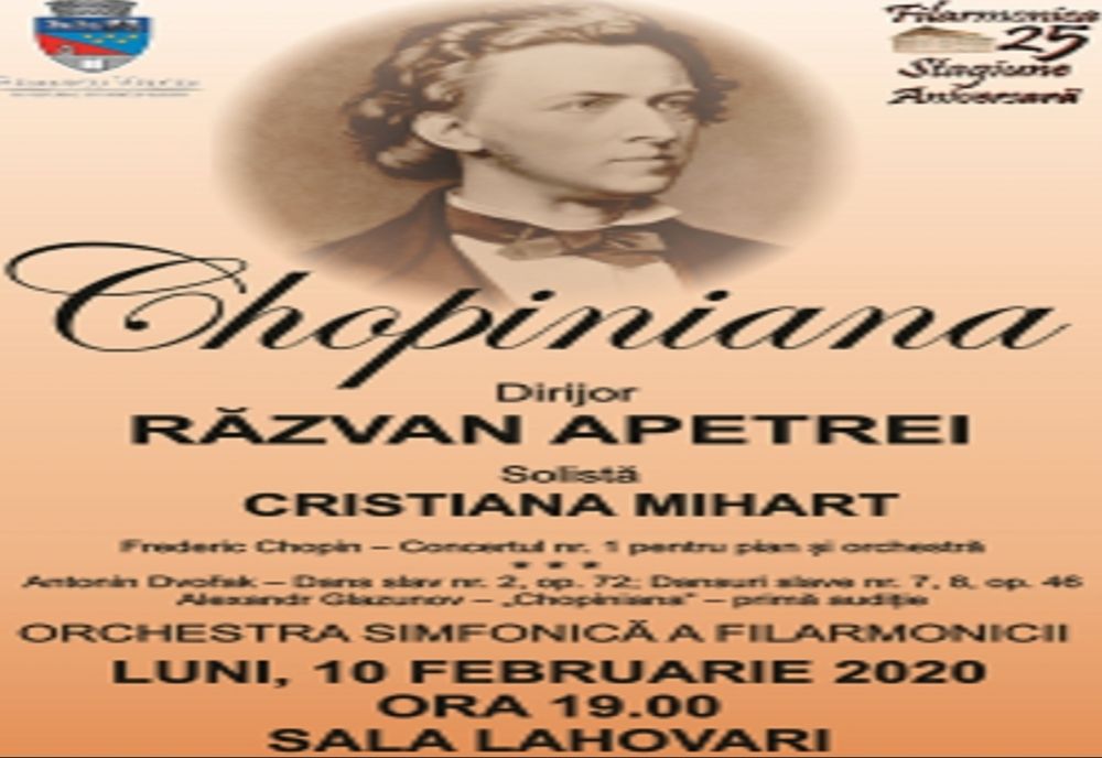 Chopiniana, luni seară, la filarmonica din Râmnicu Vâlcea