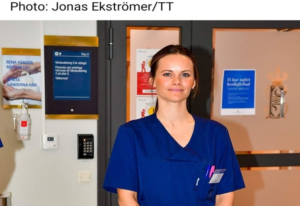 Prinţesa Sofia a Suediei, voluntar pentru a ajuta pacienţii cu coronavirus