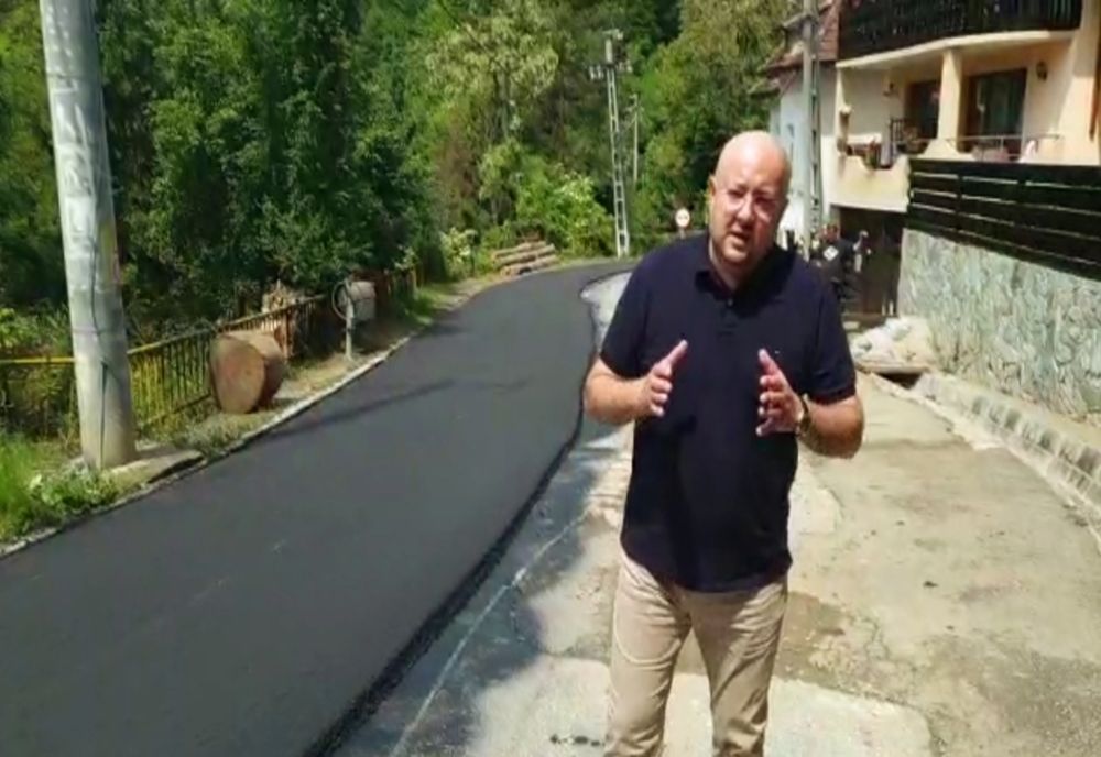 VIDEO|DJ 656, Băile Olănești, zona Comanca- Tisa, în lucru