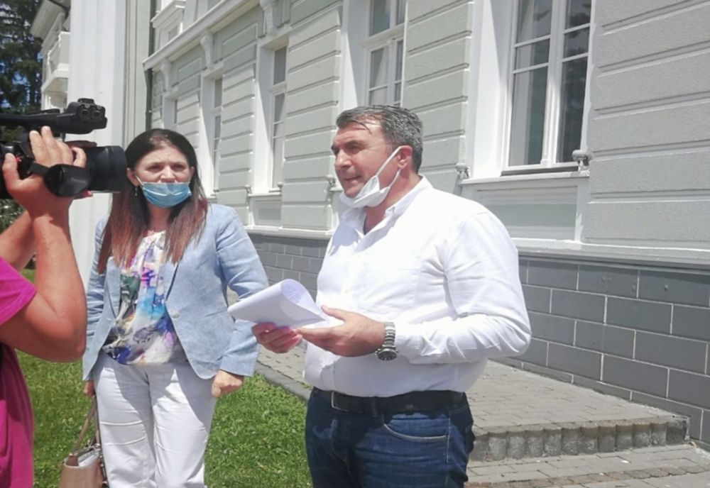 Expunerea adresată primăriei depusă de Virgil Pîrvulescu la sediul instituției vâlcene
