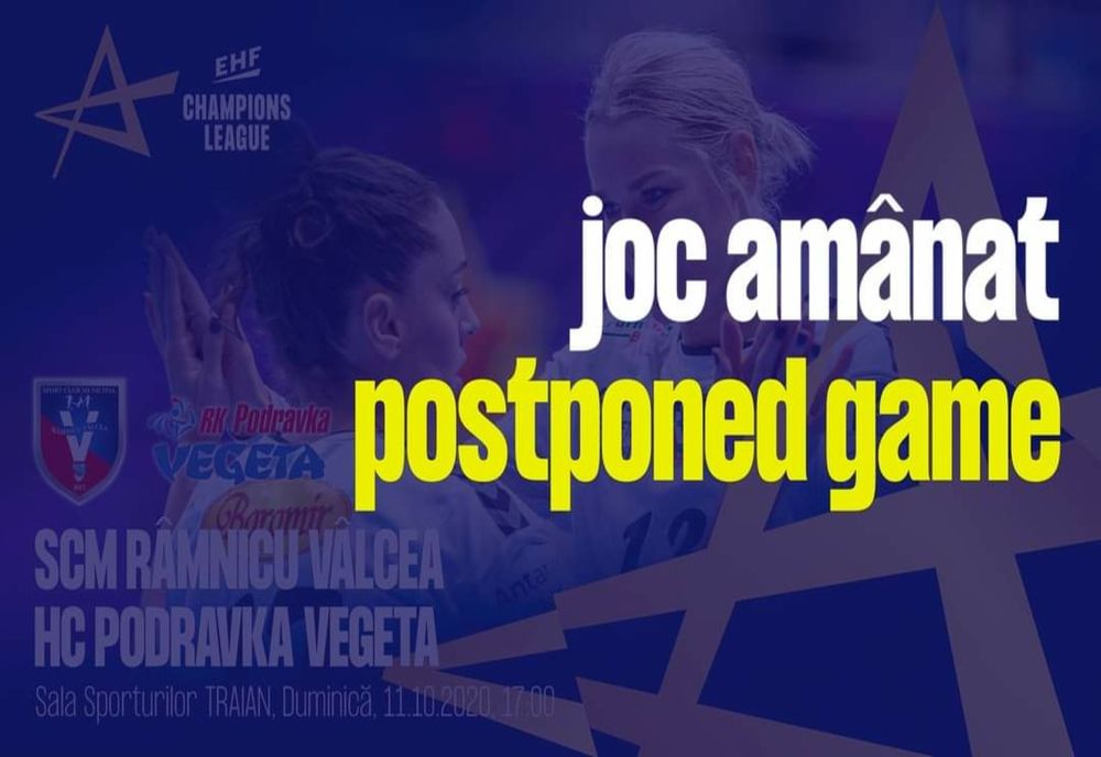 Coronavirus la SCM Râmnicu Vâlcea. Meci amânat