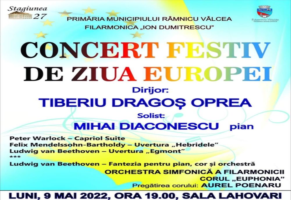 Ziua Europei celebrată la Filarmonica din Râmnicu Vâlcea
