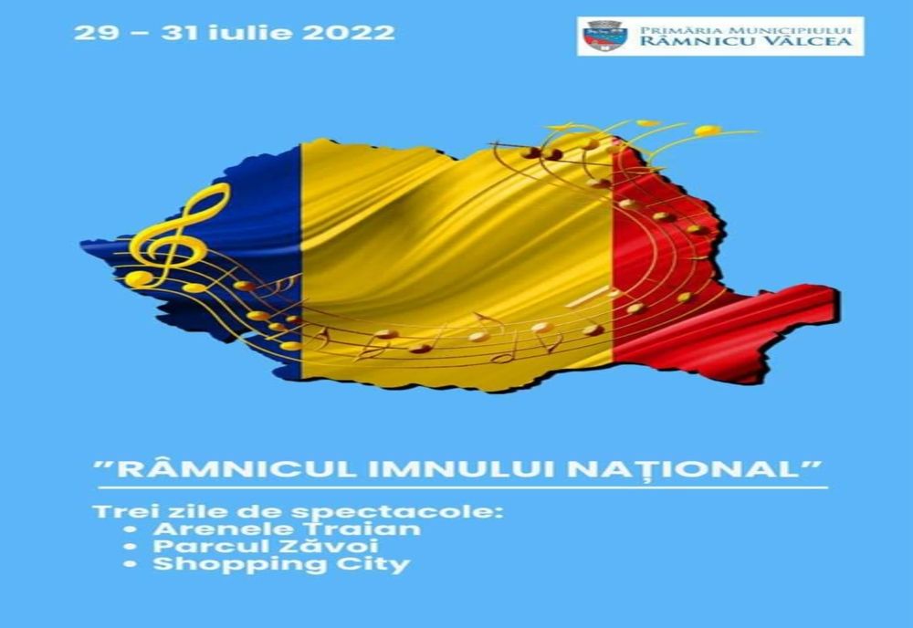 Râmnicul va sărbători Ziua Imnului Național