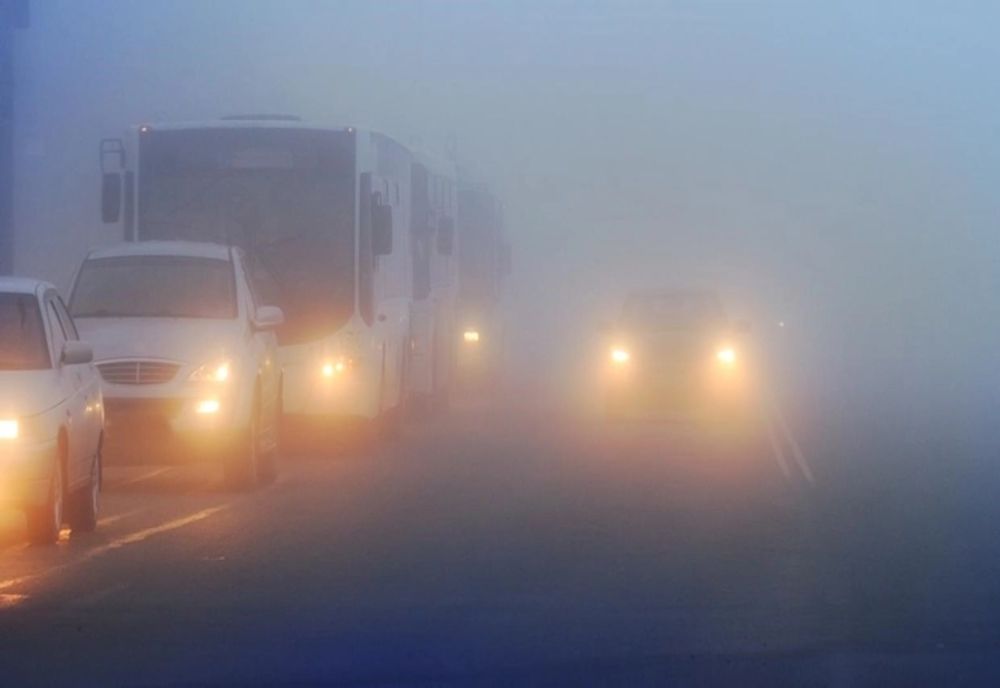 Avertizare de ceață densă pe DN7, Pitești – Râmnicu Vâlcea