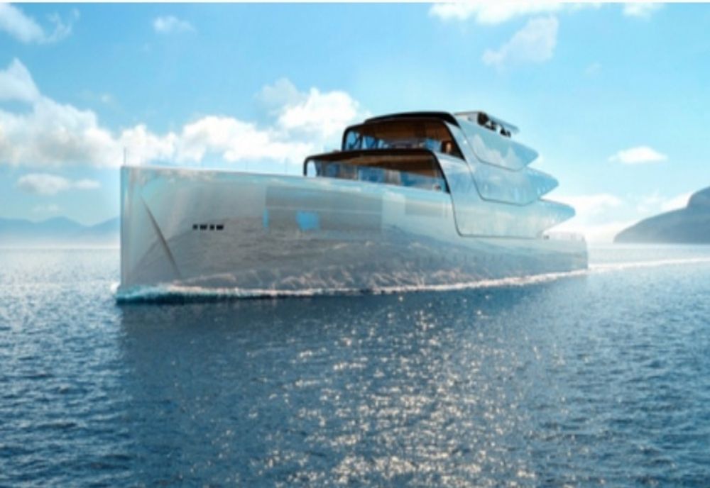 Imagini cu primul superiaht invizibil. Acesta va avea și o grădină hidroponică