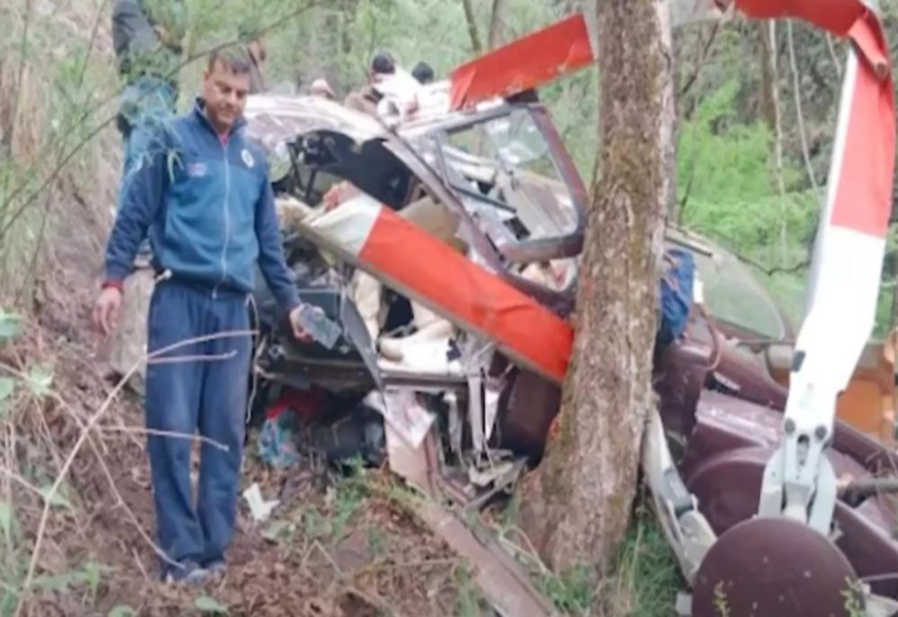 UN NOU DEZASTRU AVIATIC ÎN INDIA. UN ELICOPTER S-A PRĂBUȘIT ÎN MUNȚI. TOȚI PASAGERII AU MURIT