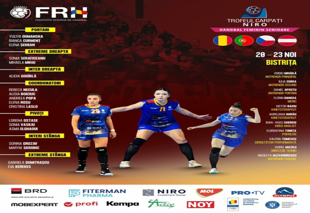 Handbal feminin / Lotul României pentru Trofeul Carpați