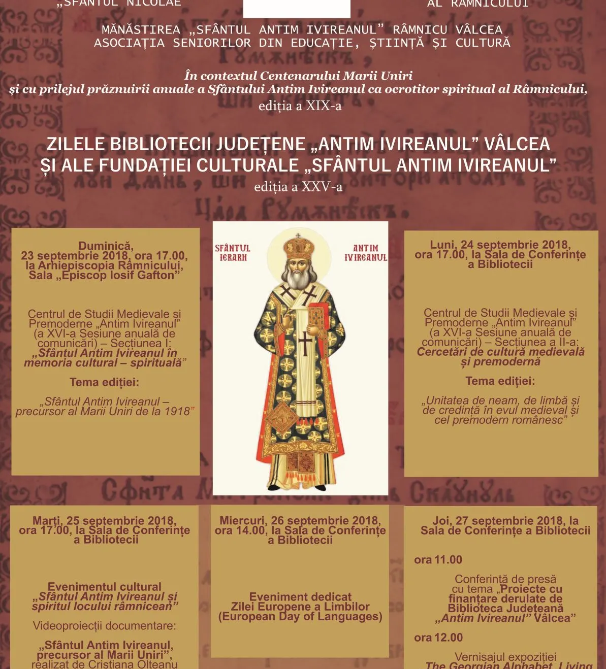 AFIS ZILELE BIBLIOTECII 2018