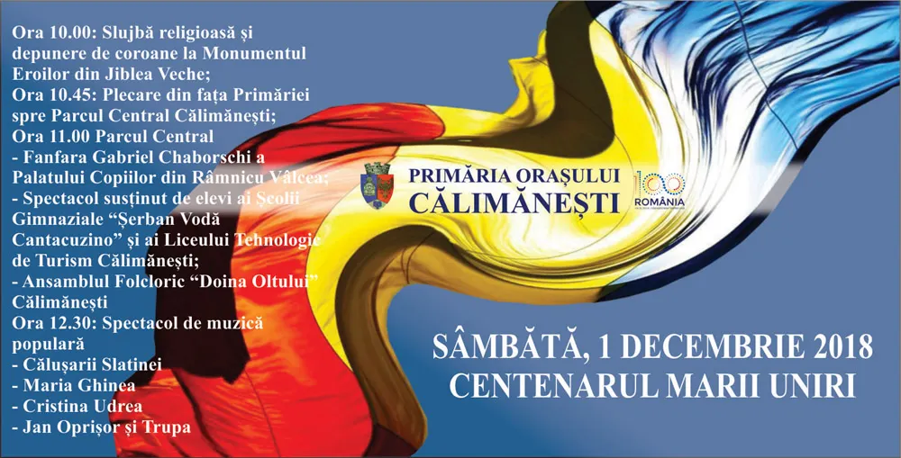 Program 1 decembrie