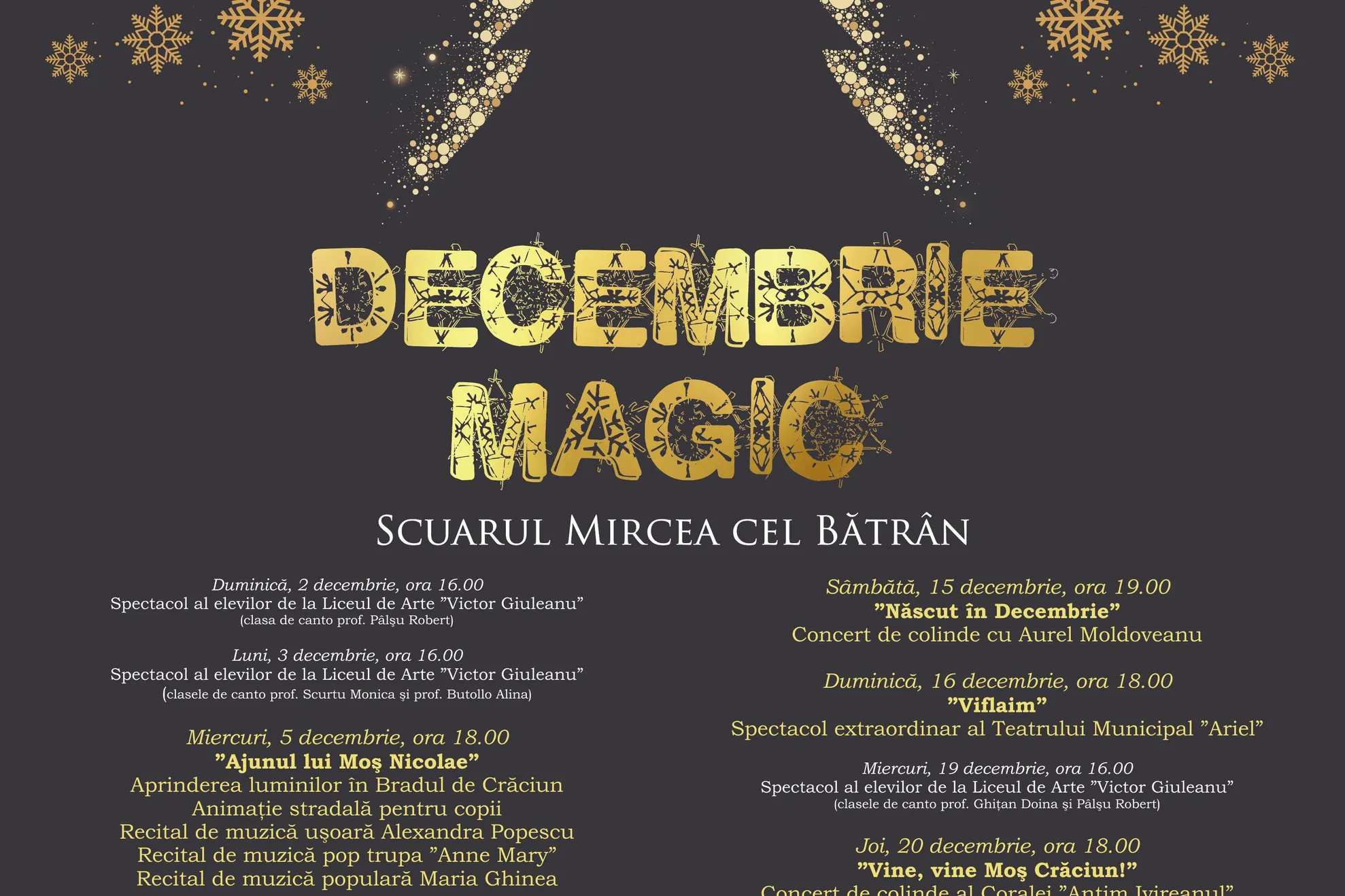 afis Decembrie Magic