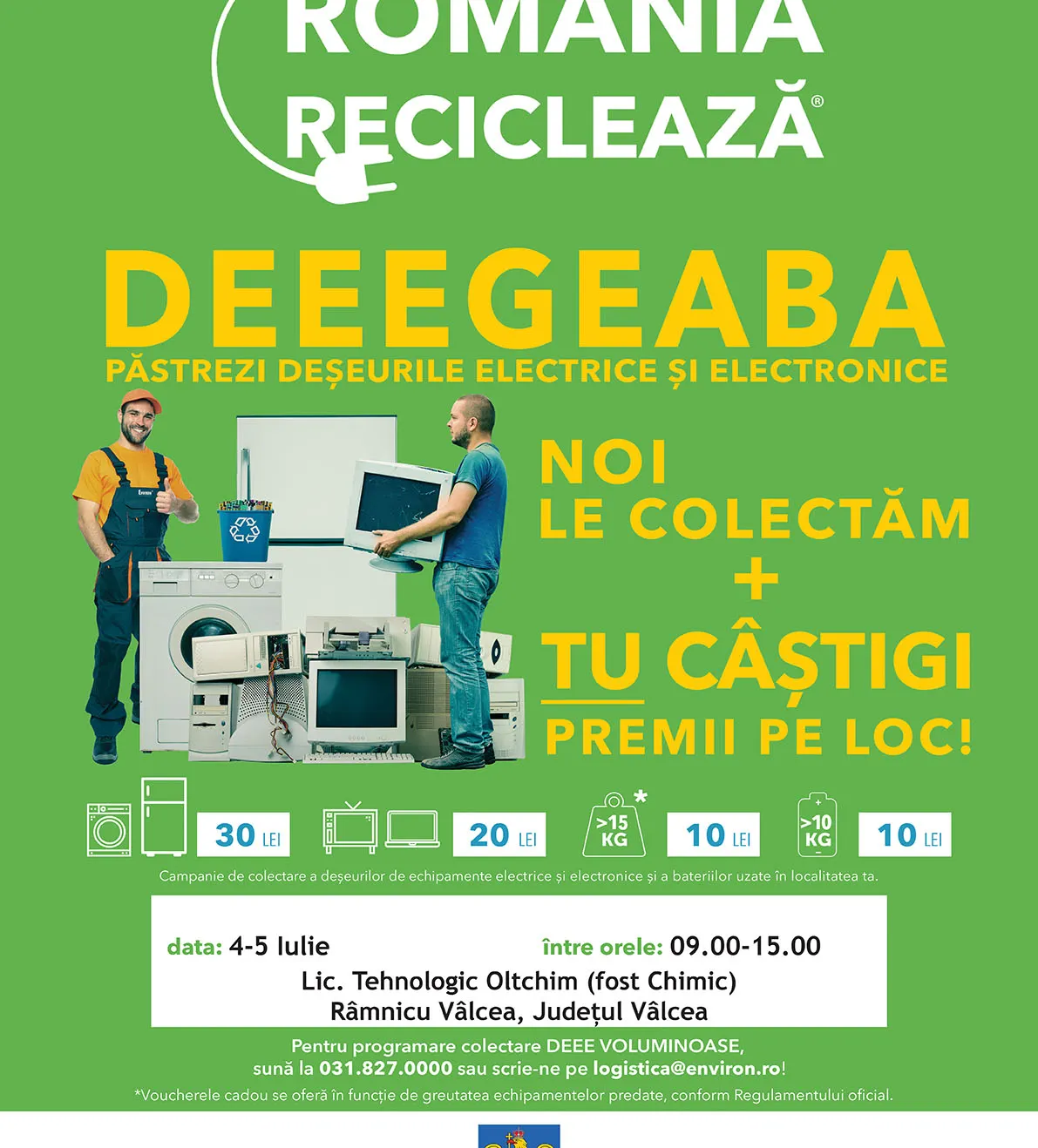 afis Romania Recicleaza - Ramnicu Valcea