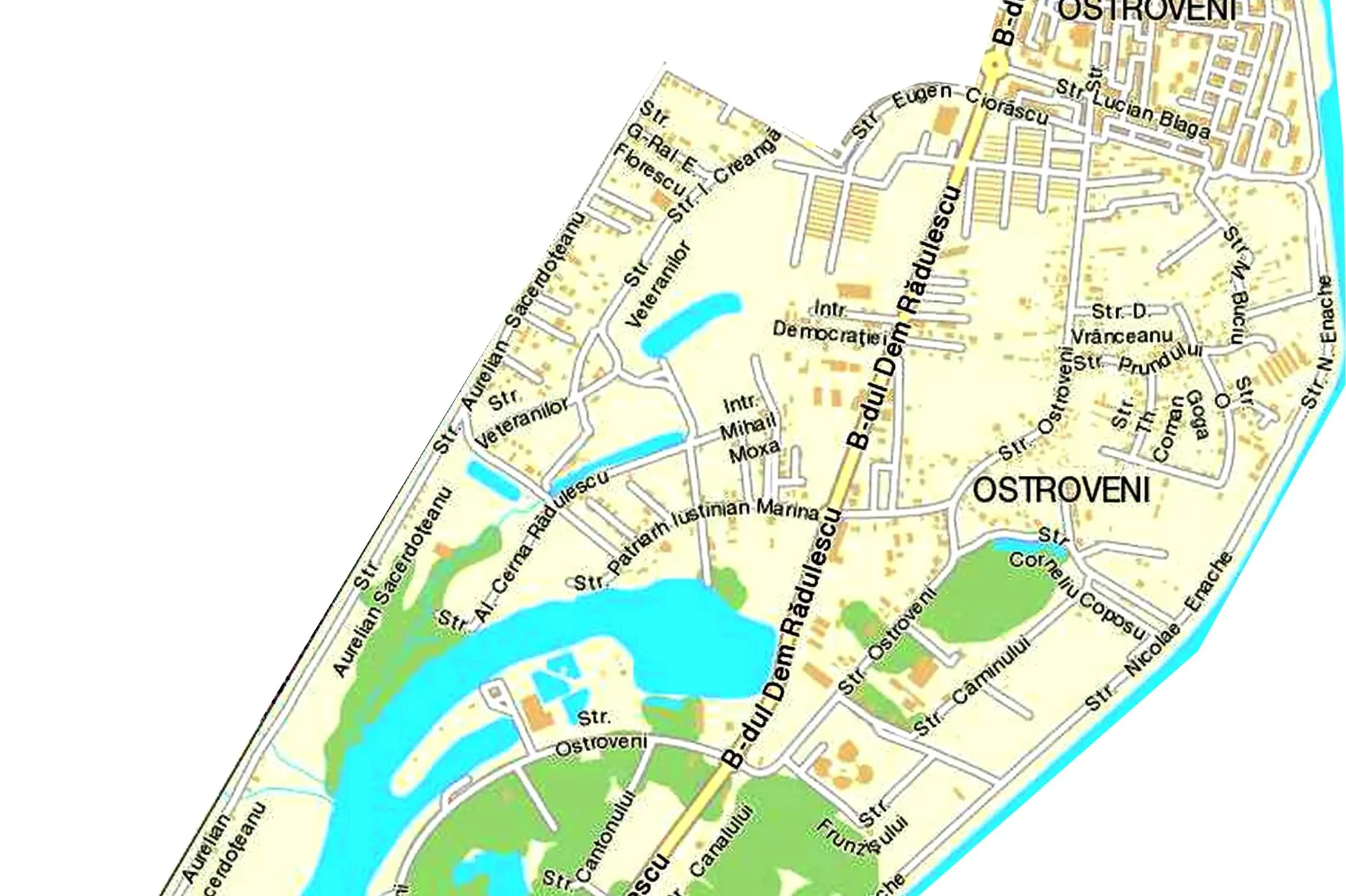 harta Ostroveni S-E