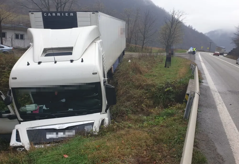 Accident ușor pe Valea Oltului