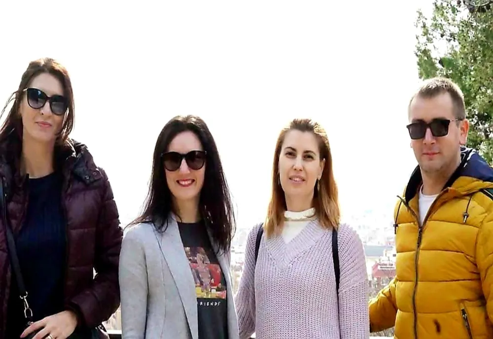Tânăra echipă a centrului de limbi străine Aiming High Language, prezentă la Barcelona